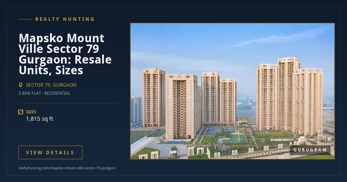 Mapsko Mount Ville Sector 79 Gurgaon — photo 2