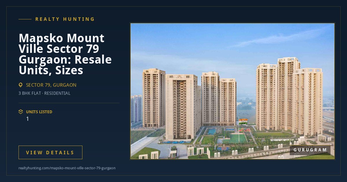 Mapsko Mount Ville Sector 79 Gurgaon — photo 4