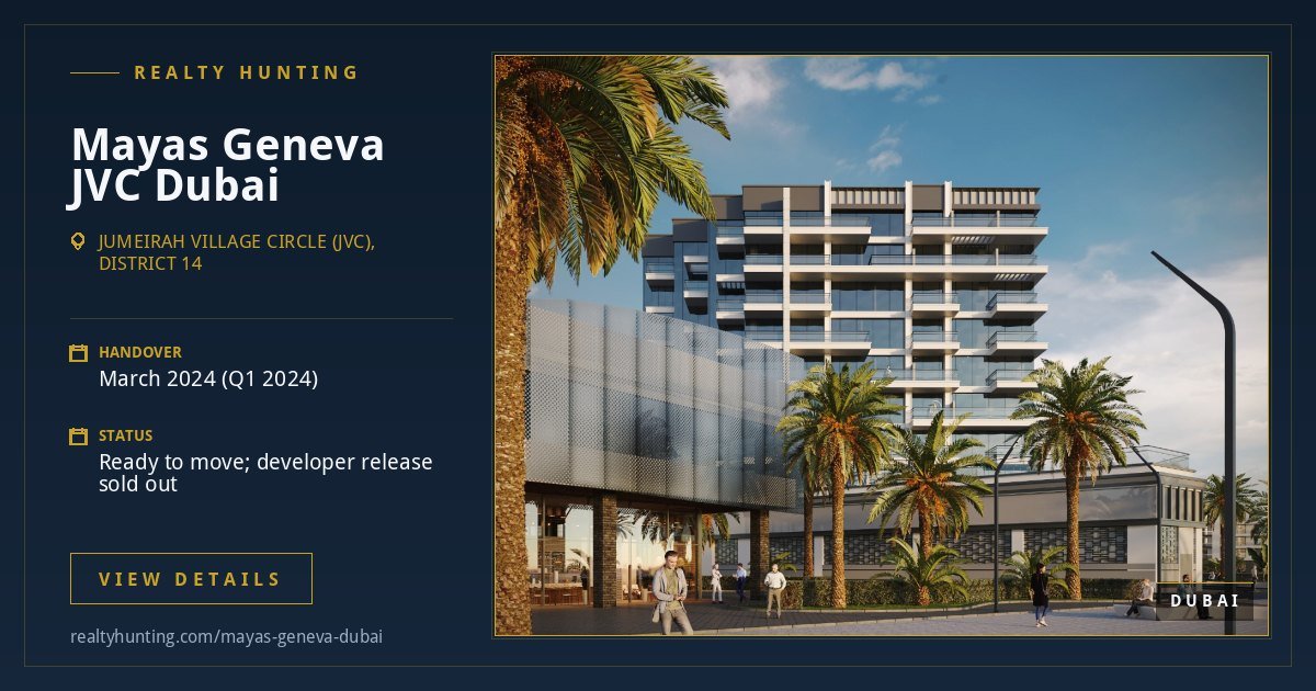 Mayas Geneva Jumeirah Village Circle Dubai — photo 3