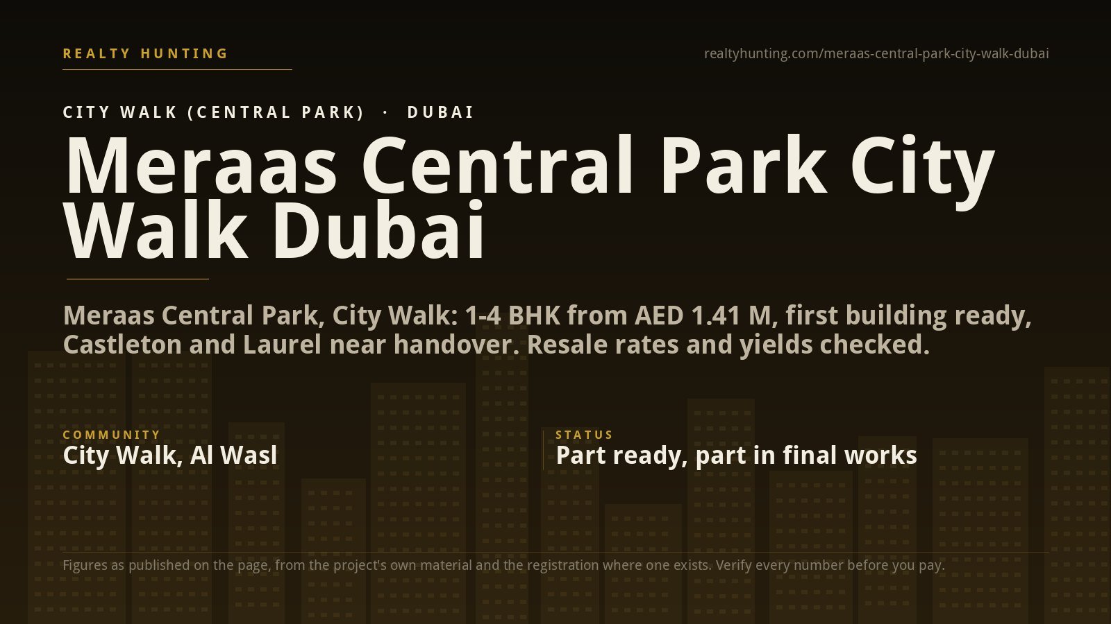 Meraas Central Park City Walk Dubai
