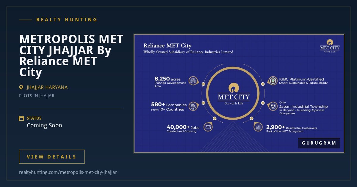 METROPOLIS MET CITY JHAJJAR By Reliance Model Economic Township (MET) — photo 2