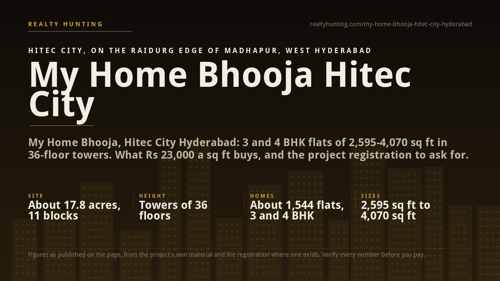My Home Bhooja Hitec City Hyderabad