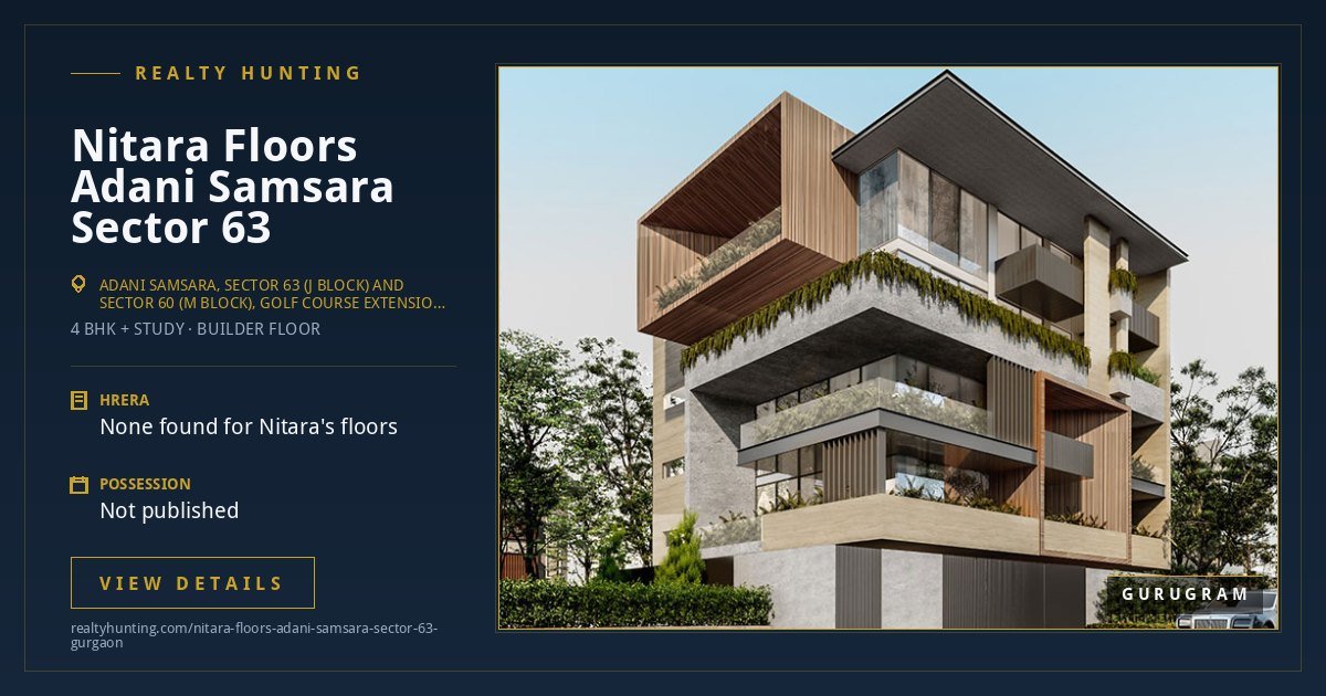 Nitara Floors Adani Samsara Sector 63 Gurgaon — photo 2
