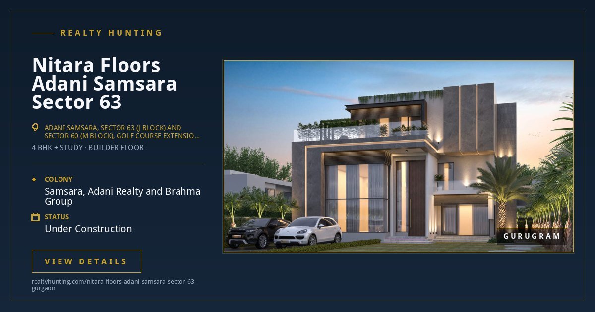 Nitara Floors Adani Samsara Sector 63 Gurgaon — photo 3
