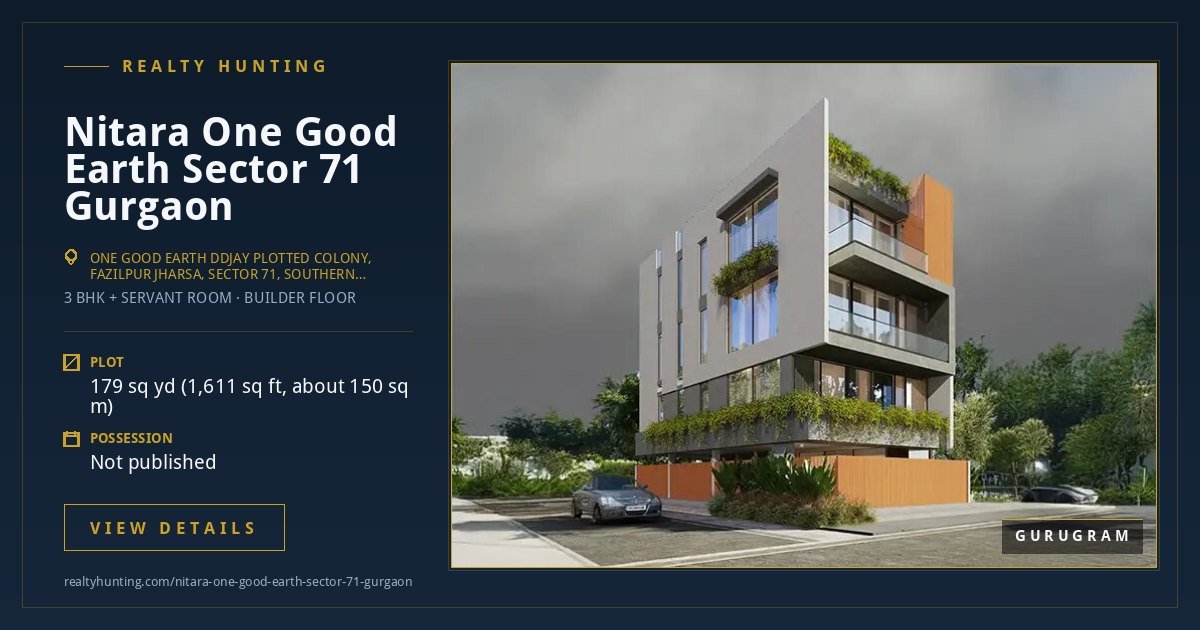 Nitara One Good Earth Sector 71 Gurgaon — photo 2