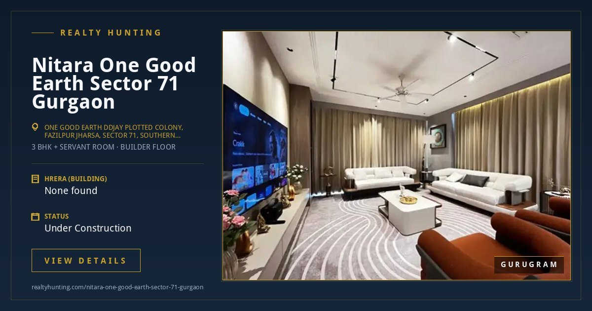 Nitara One Good Earth Sector 71 Gurgaon — photo 3