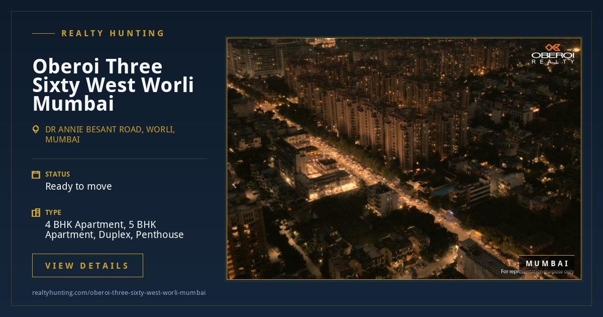 Oberoi Three Sixty West Worli Mumbai — photo 3