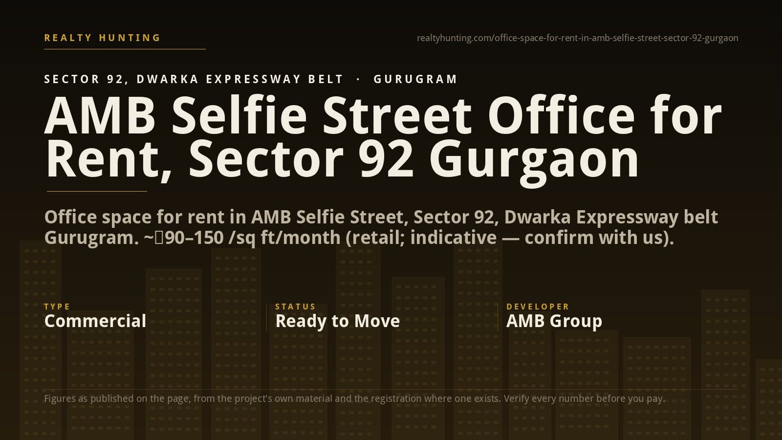 AMB Selfie Street Office for Rent, Sector 92 Gurgaon