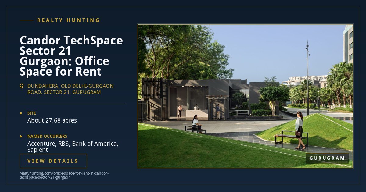 Candor TechSpace Office for Rent, Sector 21 Gurgaon — photo 3