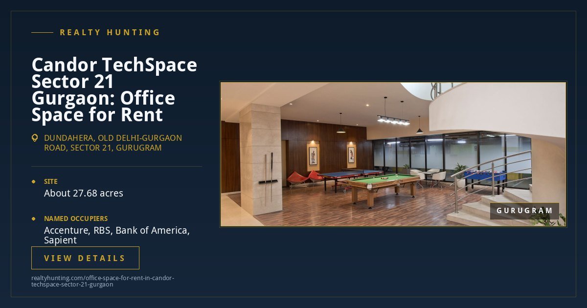 Candor TechSpace Office for Rent, Sector 21 Gurgaon — photo 4