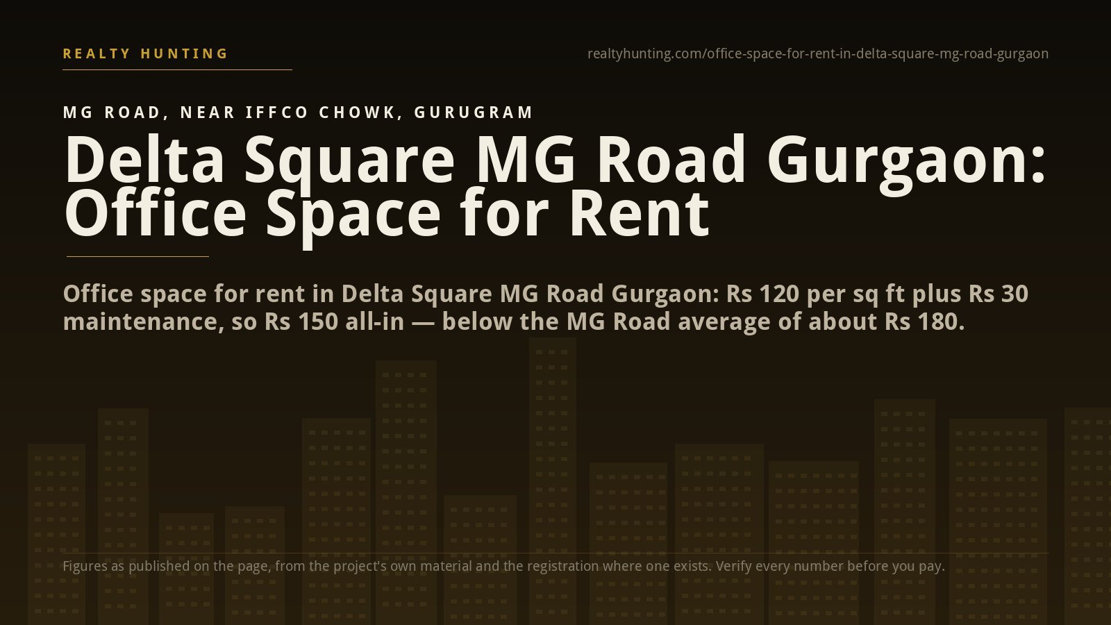 Delta Square Office for Rent, MG Road Gurgaon