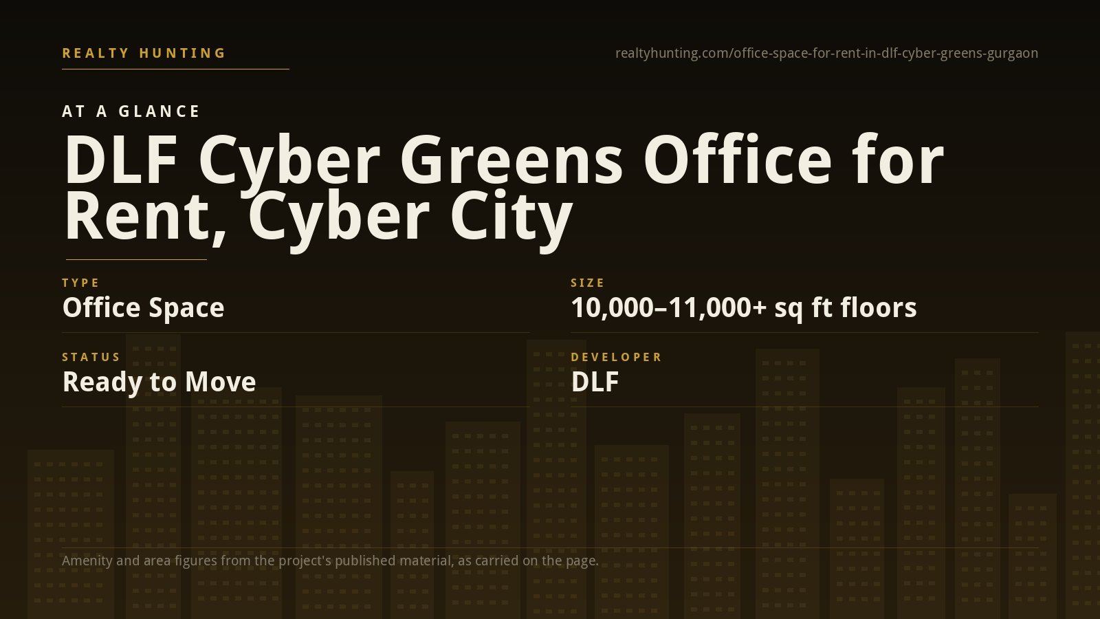 DLF Cyber Greens Office for Rent, Cyber City Gurgaon — photo 1