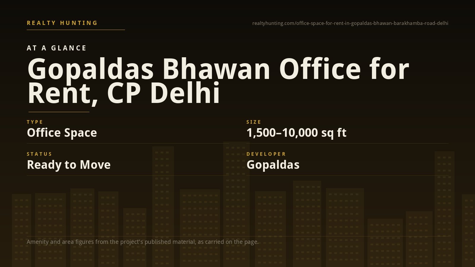 Gopaldas Bhawan Office for Rent, Barakhamba Road Delhi — photo 1