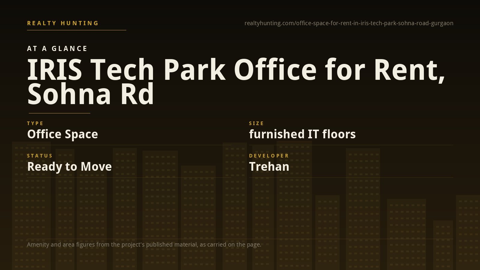 IRIS Tech Park Office for Rent, Sohna Road Gurgaon — photo 1