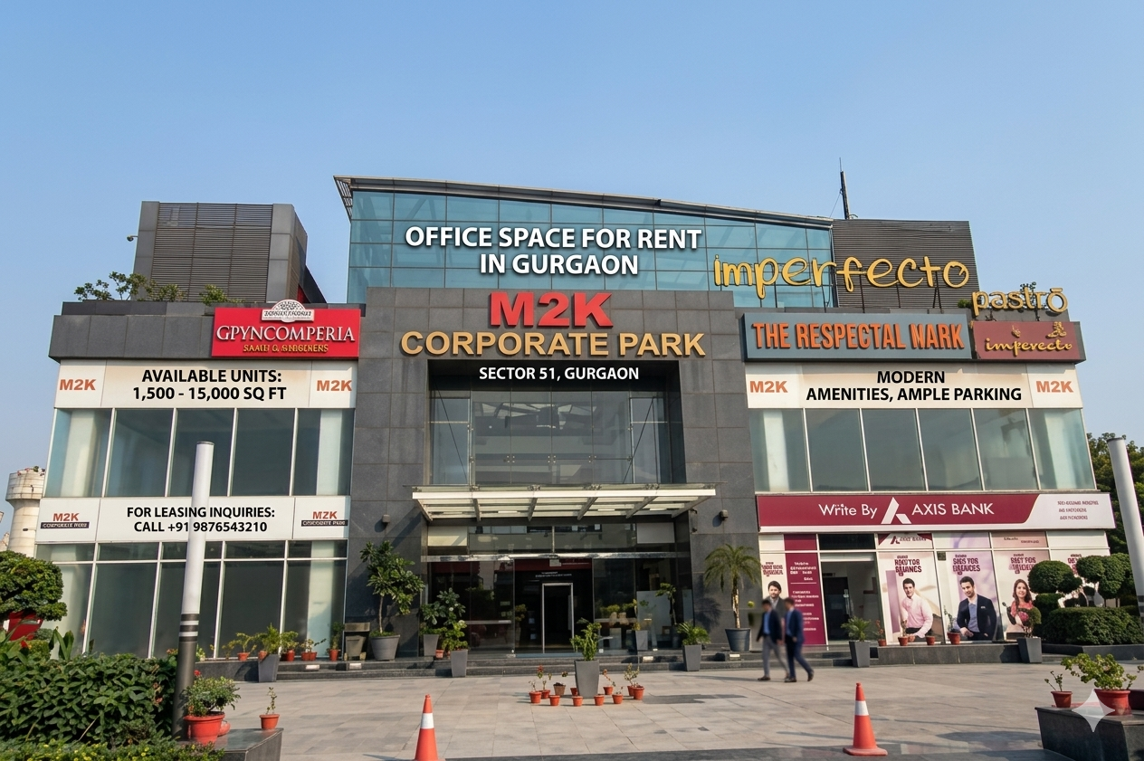 M2K Corporate Park Office for Rent, Sector 51 Gurgaon