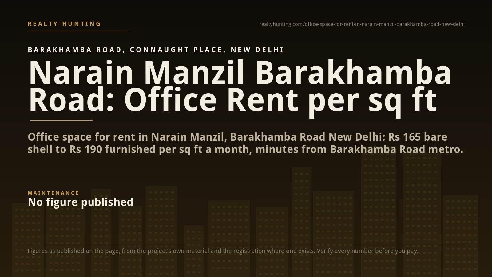 Narain Manzil Office for Rent, Barakhamba Rd Delhi