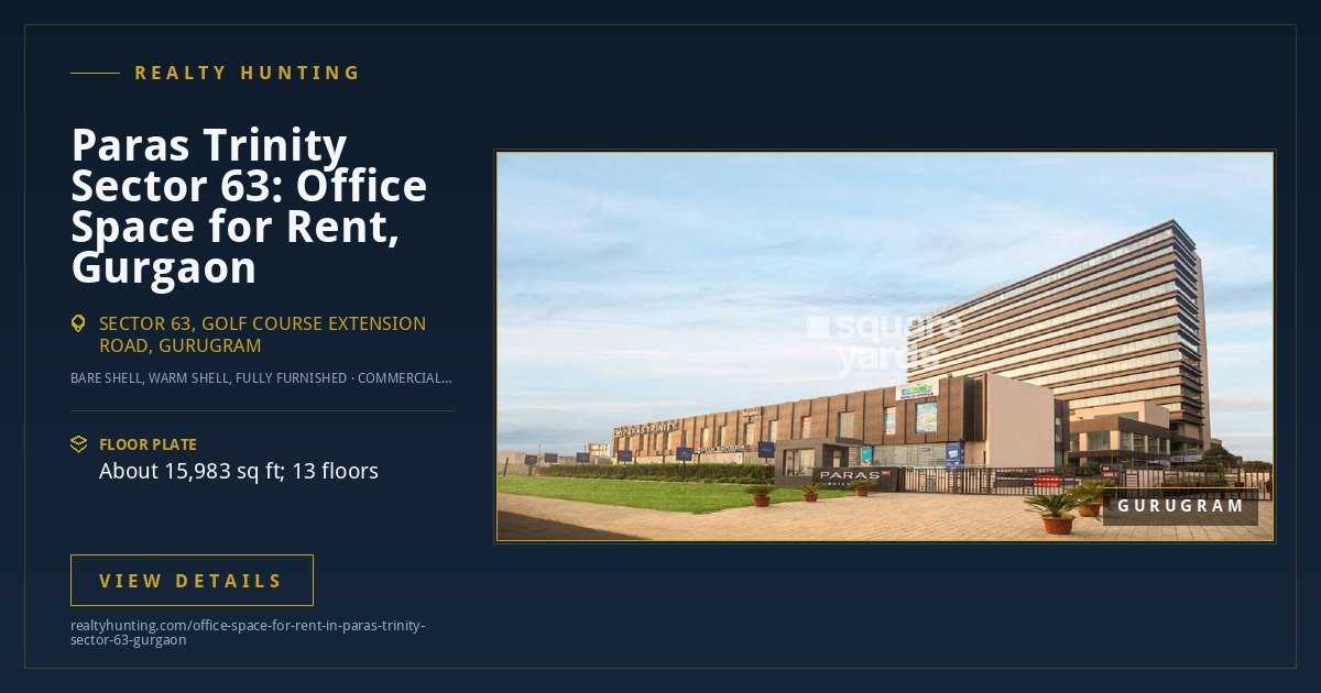 Paras Trinity Office for Rent, Sector 63 Gurgaon — photo 4