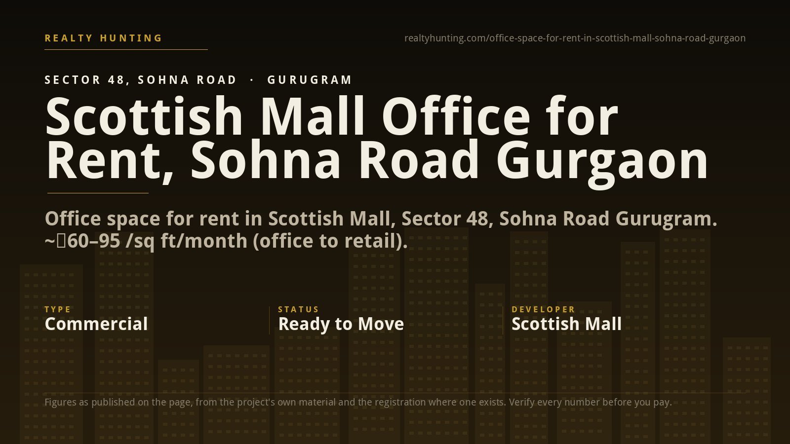 Scottish Mall Office for Rent, Sohna Road Gurgaon