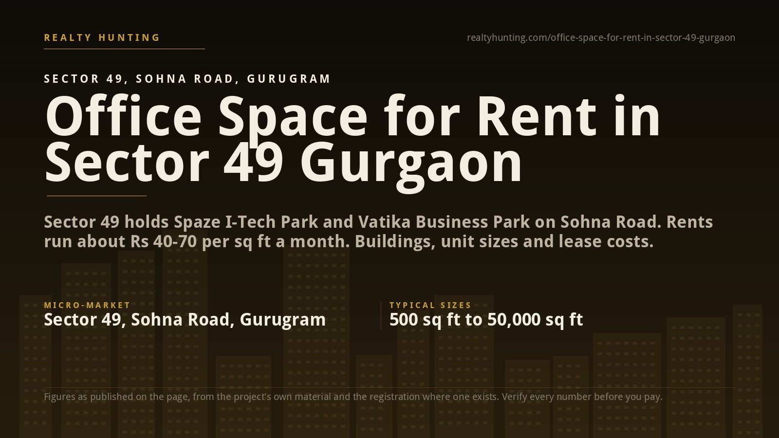 Office Space for Rent in Sector 49 Gurgaon