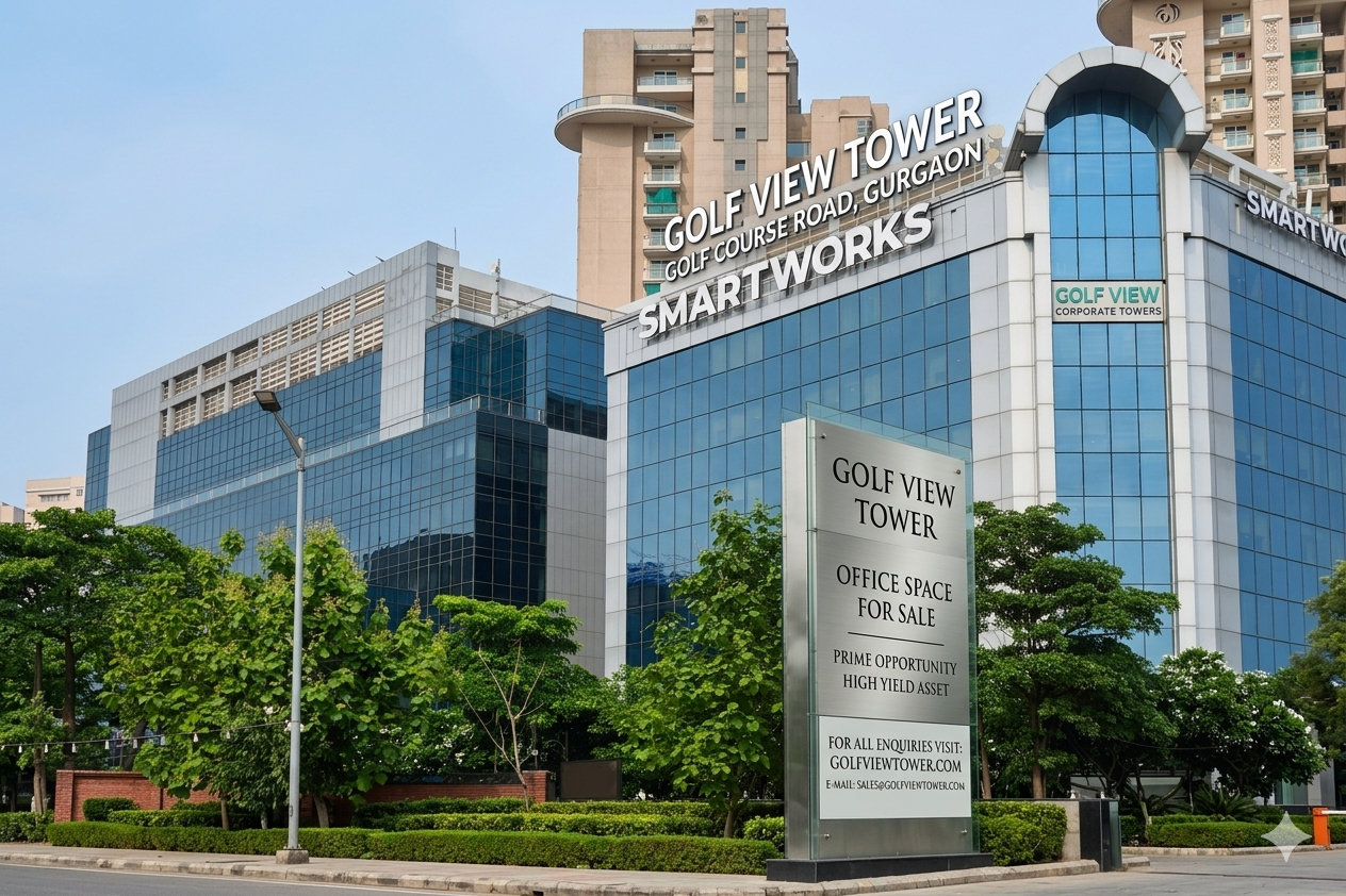Golf View Corporate Tower Office for Rent, Golf Course Rd Gurgaon