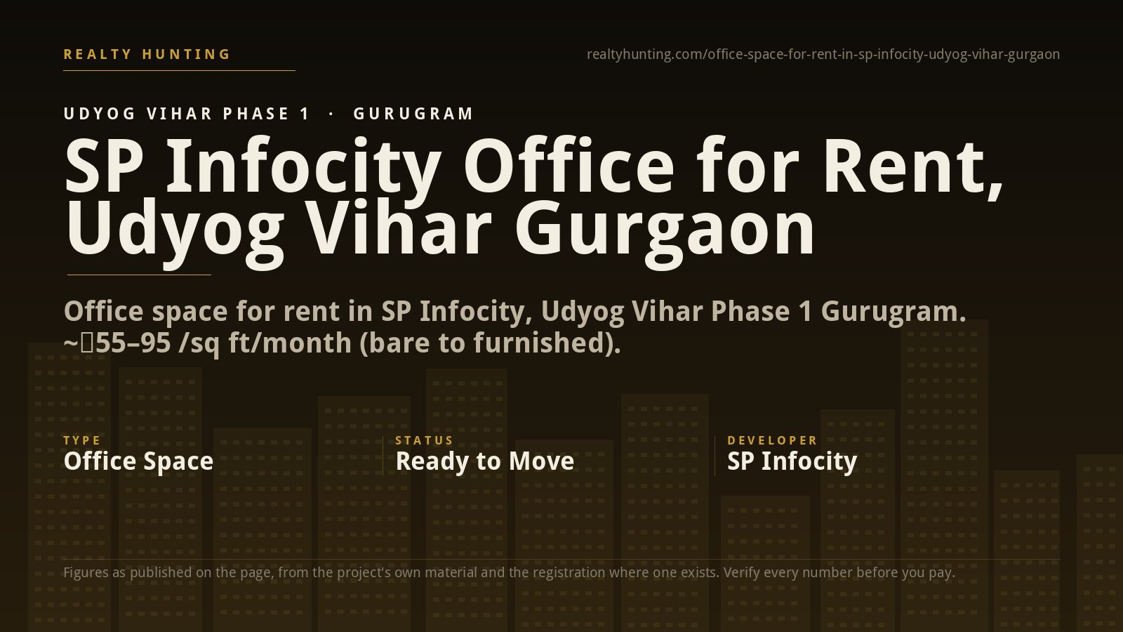 SP Infocity Office for Rent, Udyog Vihar Gurgaon