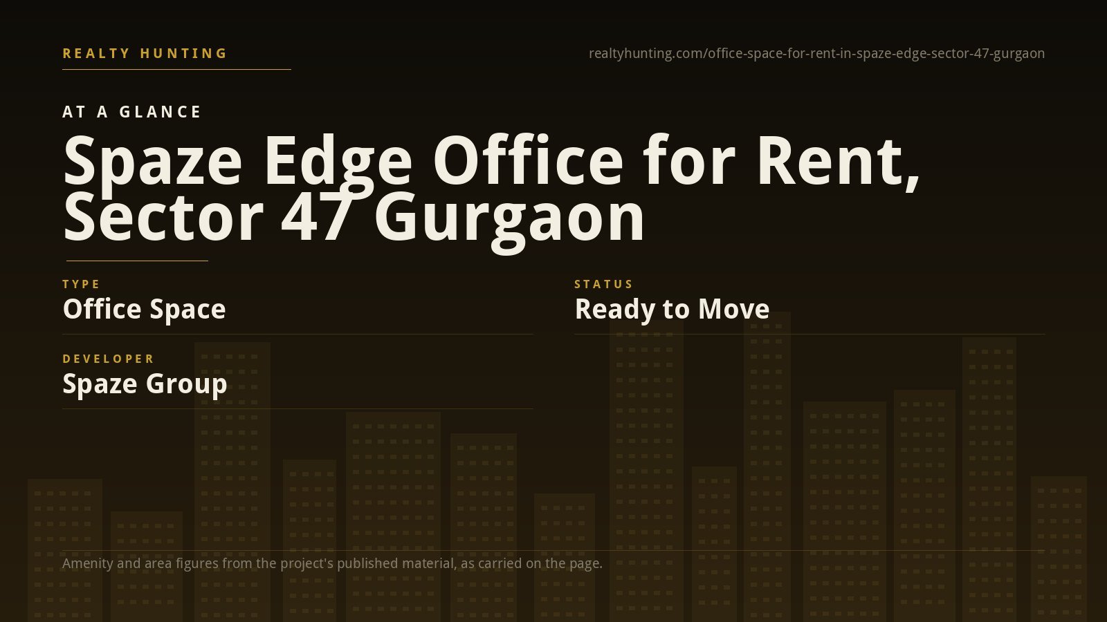 Spaze Edge Office for Rent, Sector 47 Gurgaon — photo 1