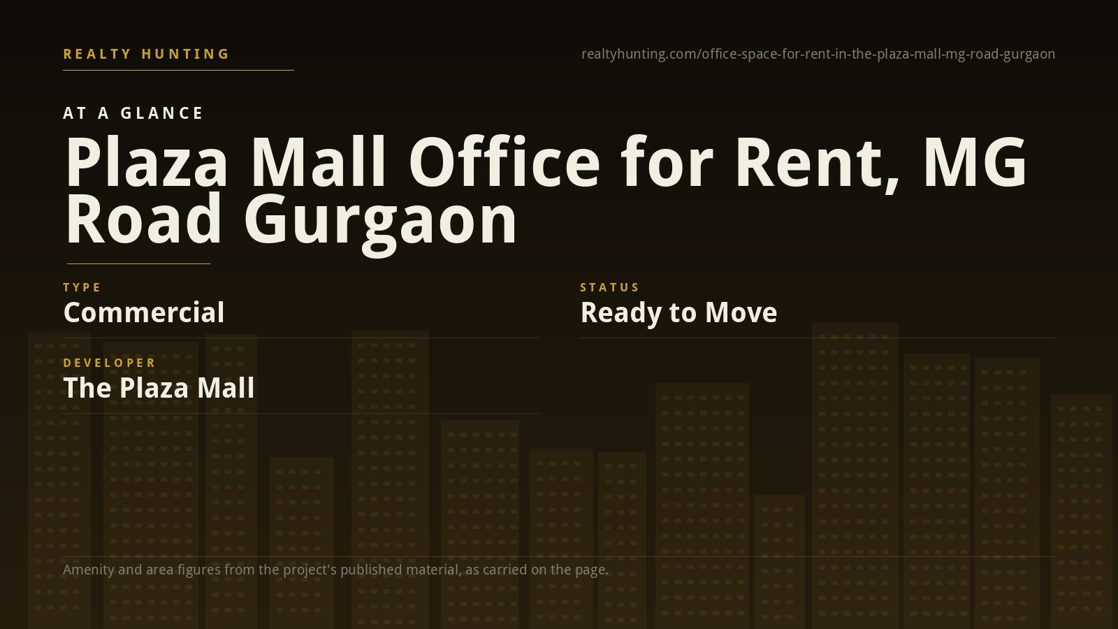 MGF Plaza Mall Office for Rent, MG Road Gurgaon — photo 1