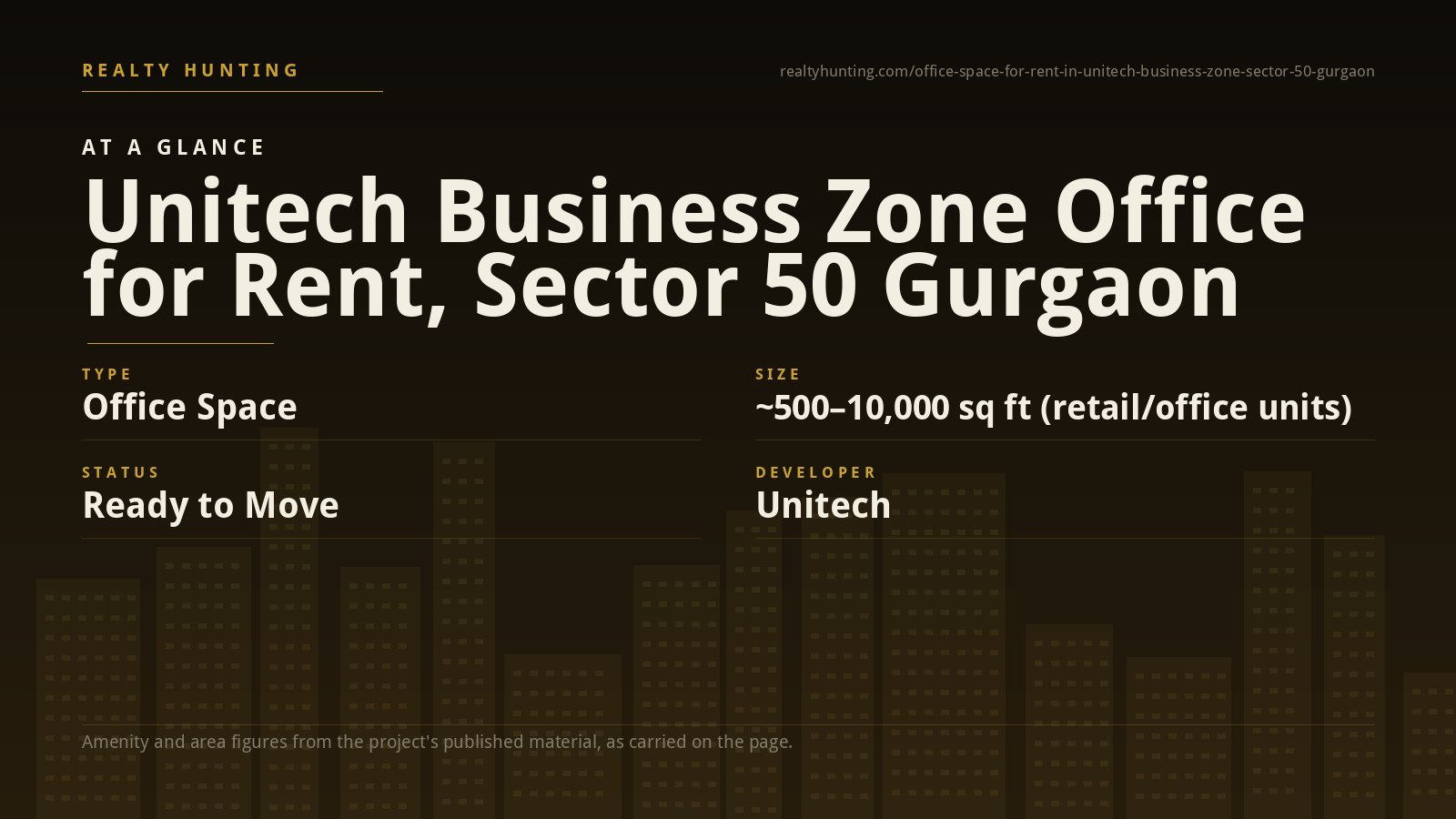 Unitech Business Zone Office for Rent, Sector 50 Gurgaon — photo 2