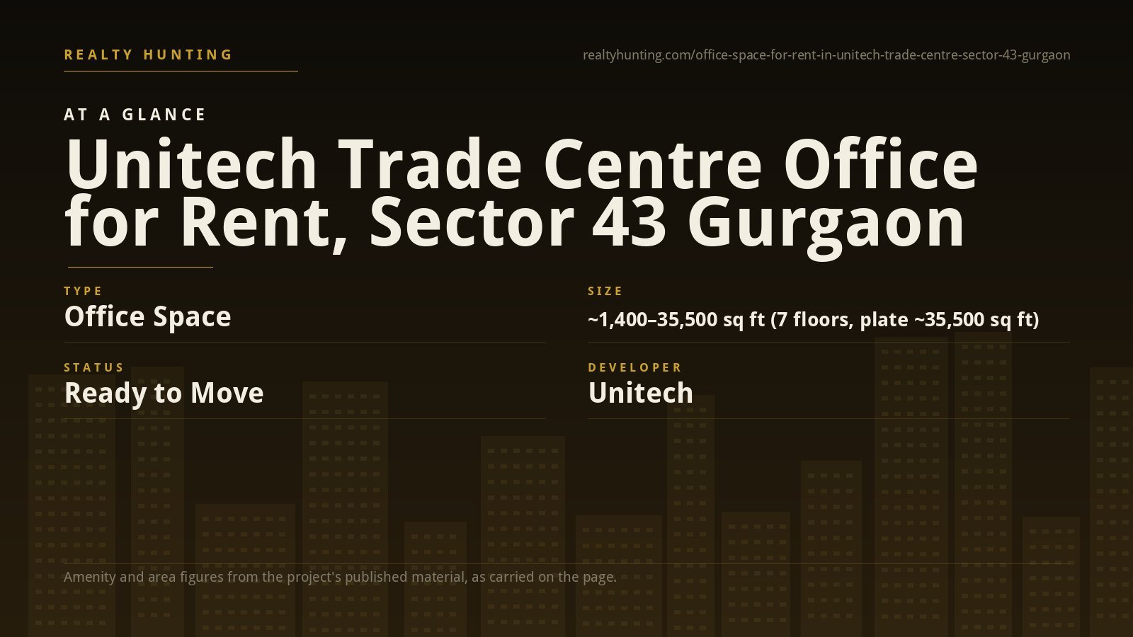 Unitech Trade Centre Office for Rent, Sector 43 Gurgaon — photo 2