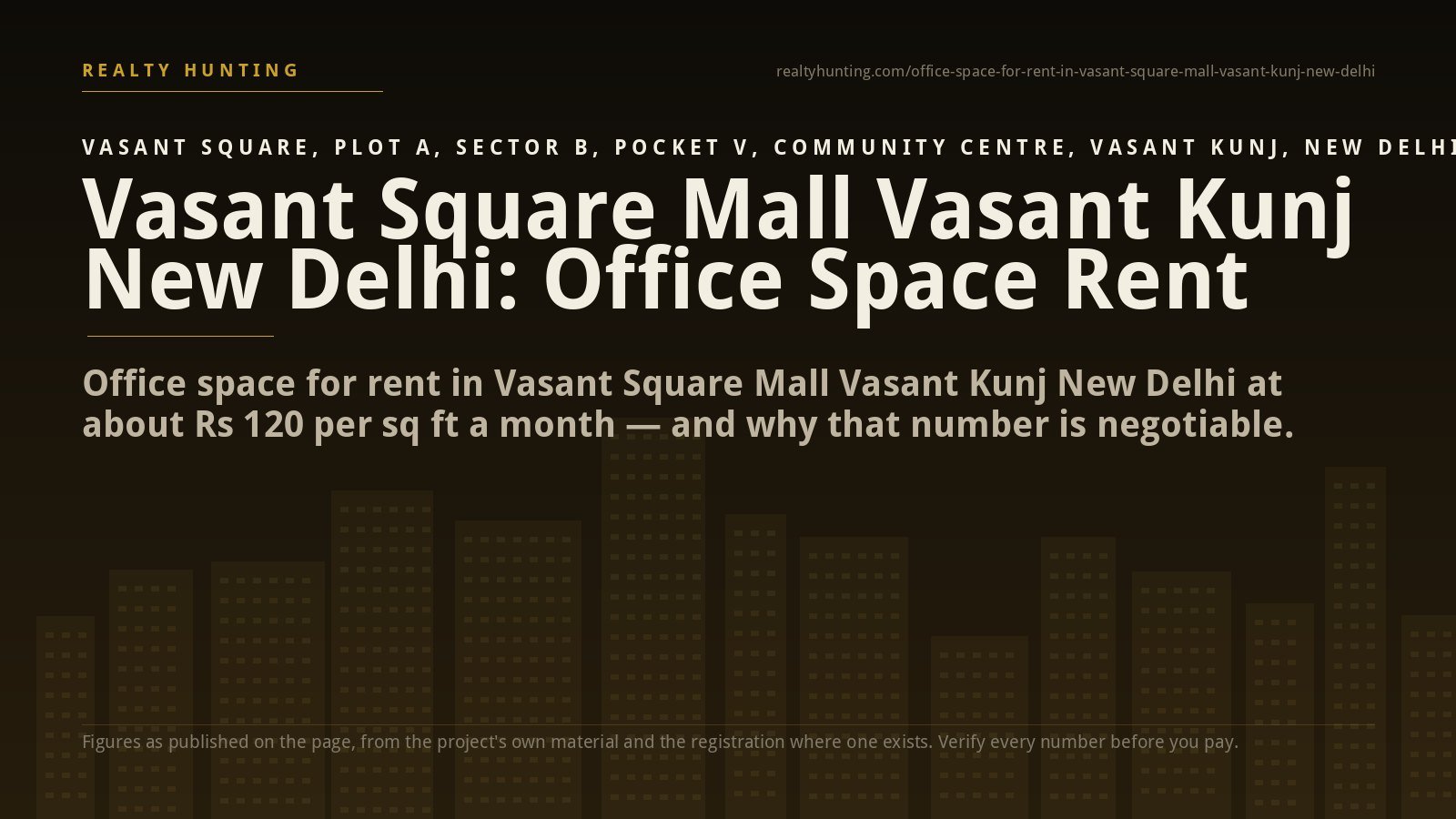 Vasant Square Mall Vasant Kunj: Office Space for Rent
