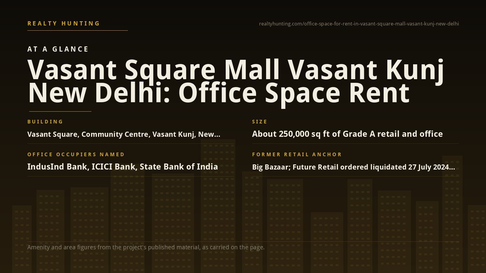 Vasant Square Mall Vasant Kunj: Office Space for Rent — photo 1