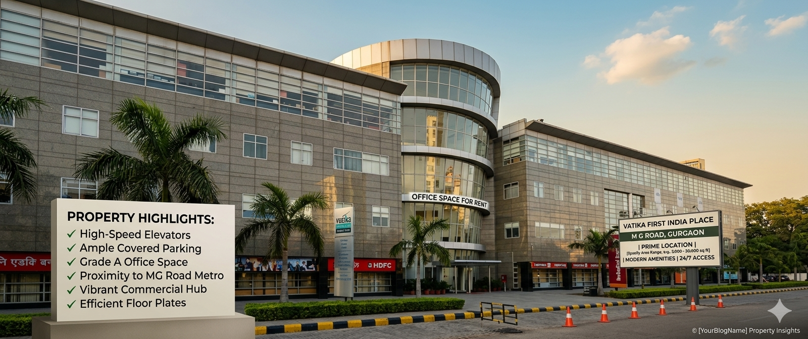 Vatika First India Place Office for Rent, MG Road Gurgaon