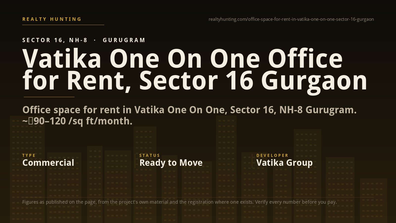 Vatika One On One Office for Rent, Sector 16 Gurgaon