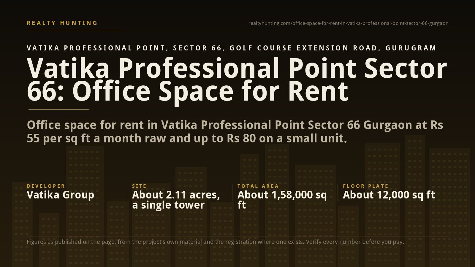 Vatika Professional Point Office for Rent, Sector 66 Gurgaon — photo 1