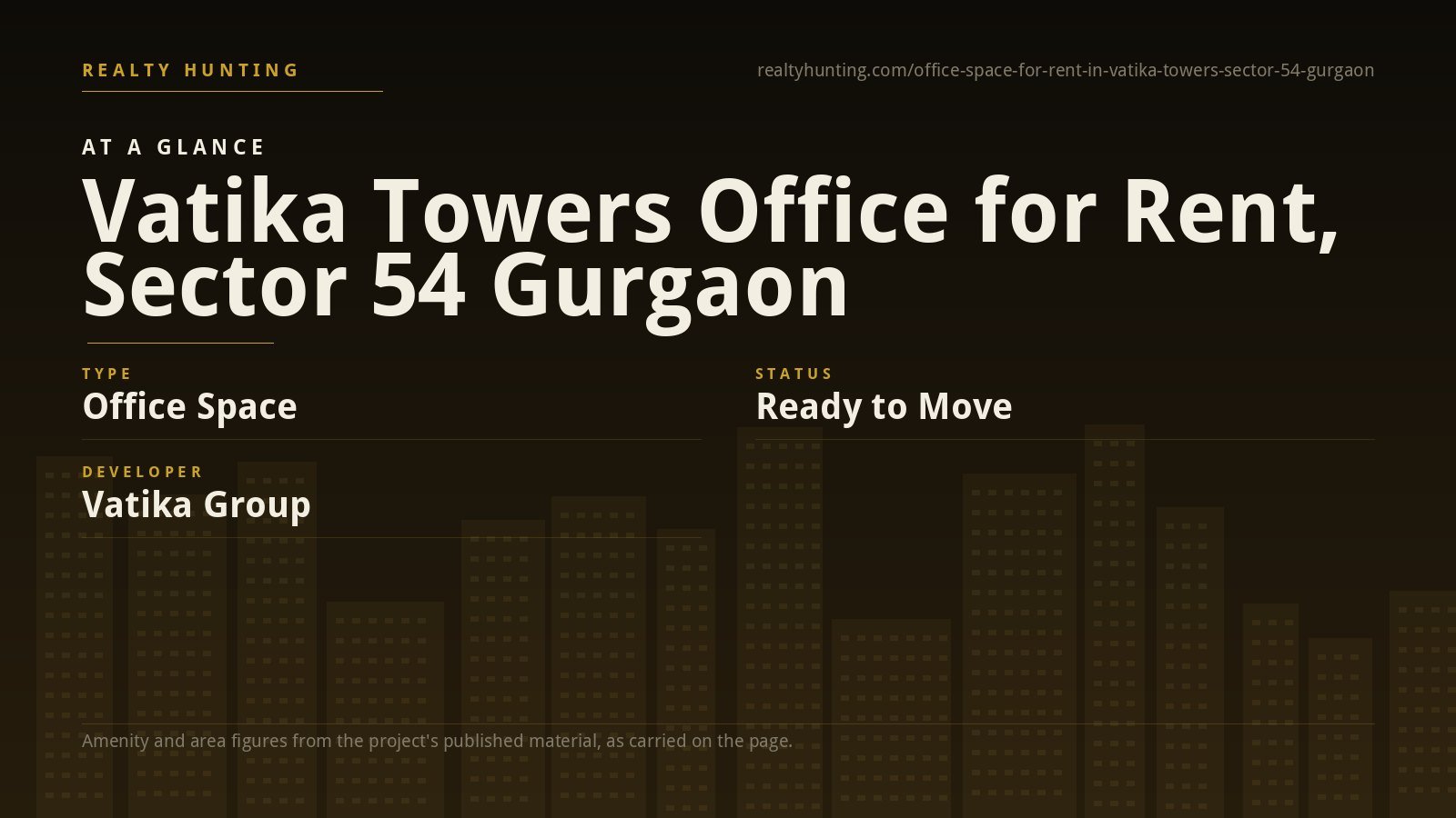 Vatika Towers Office for Rent, Sector 54 Gurgaon — photo 2