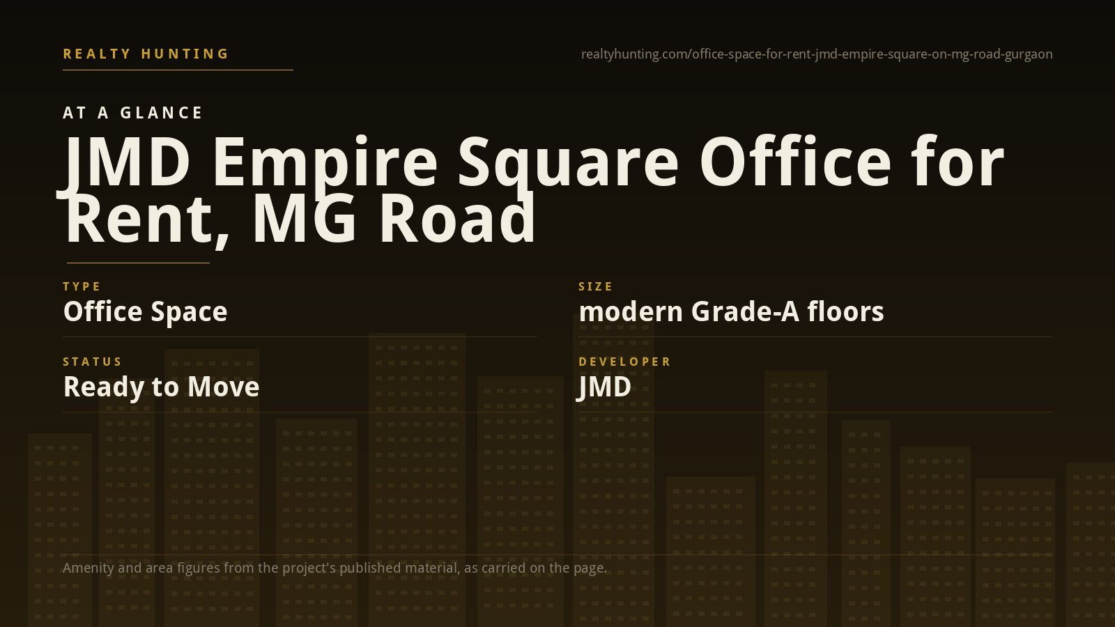 JMD Empire Square Office for Rent, MG Road Gurgaon — photo 1