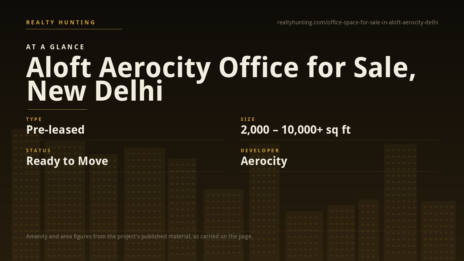 Aloft Aerocity Office for Sale, New Delhi — photo 1