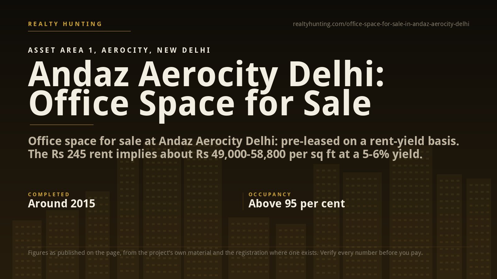 Andaz Aerocity Office for Sale, Asset Area 1 Delhi — photo 1