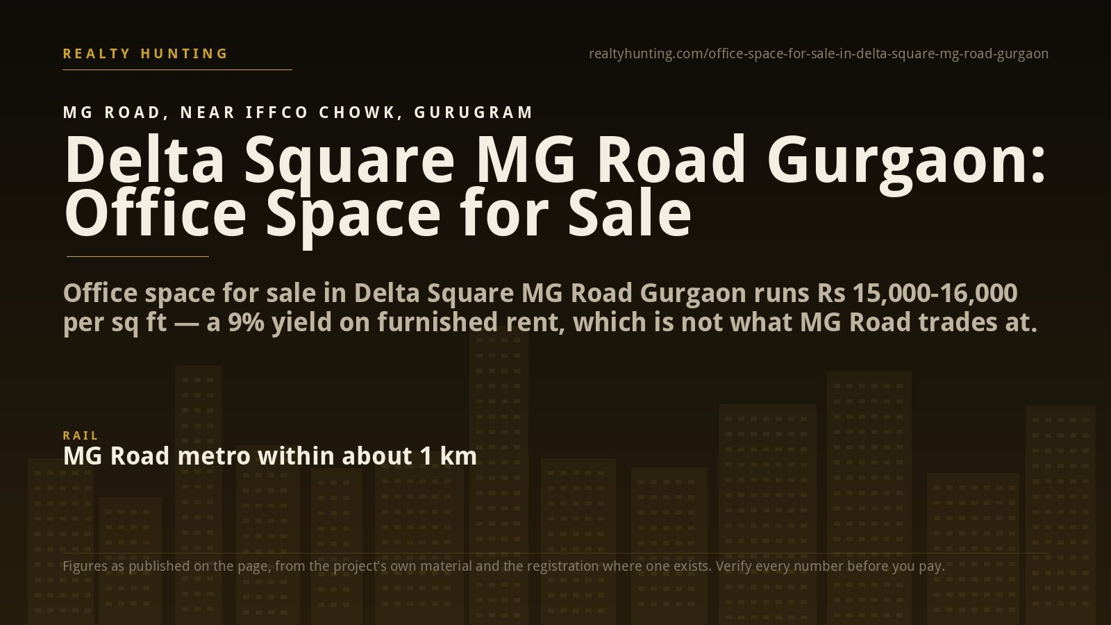 Delta Square Office for Sale, MG Road Gurgaon