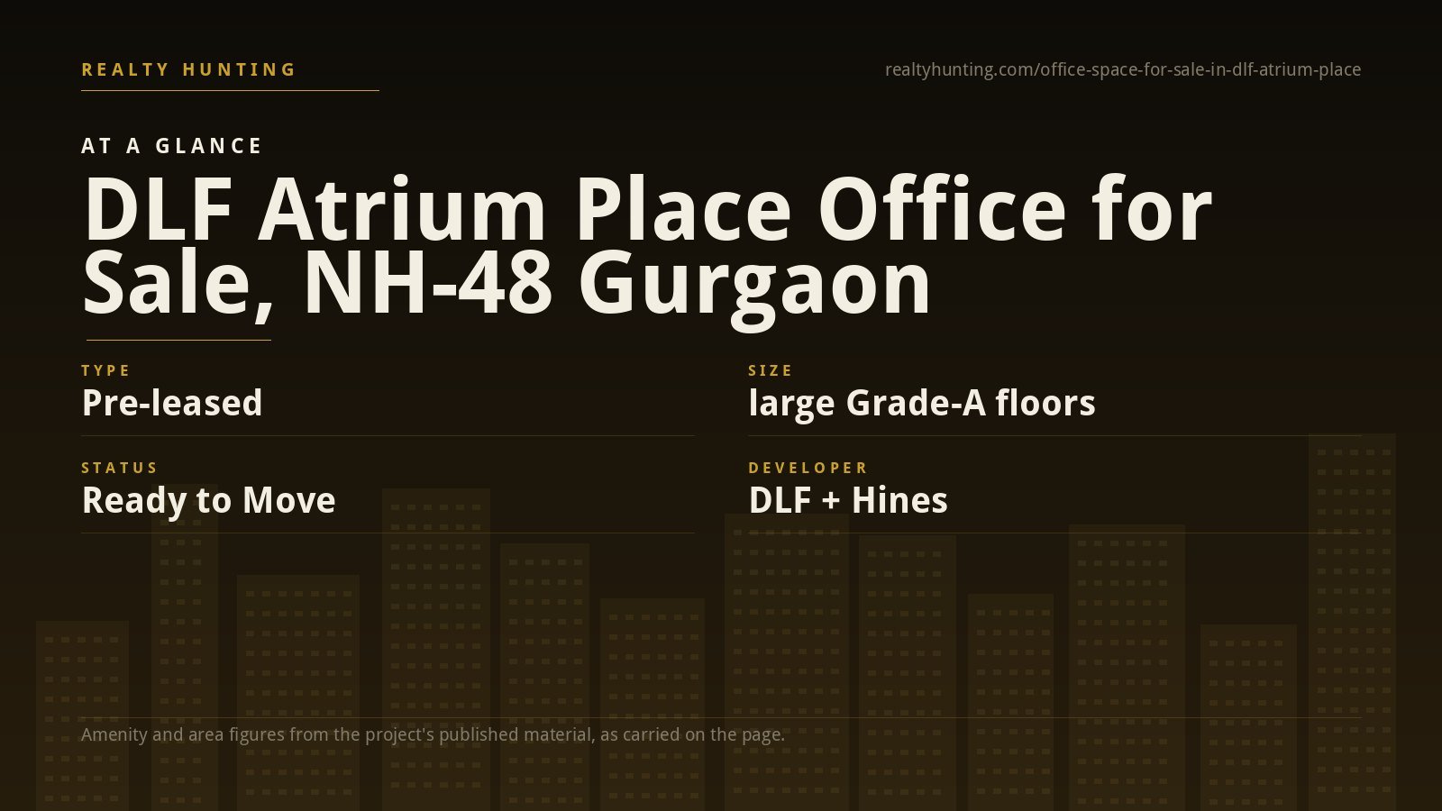 DLF Atrium Place Office for Sale, NH-48 Gurgaon — photo 2