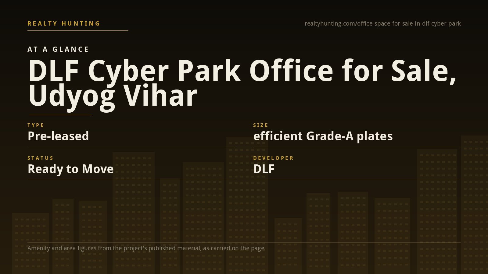 DLF Cyber Park Office for Sale, Udyog Vihar Gurgaon — photo 1