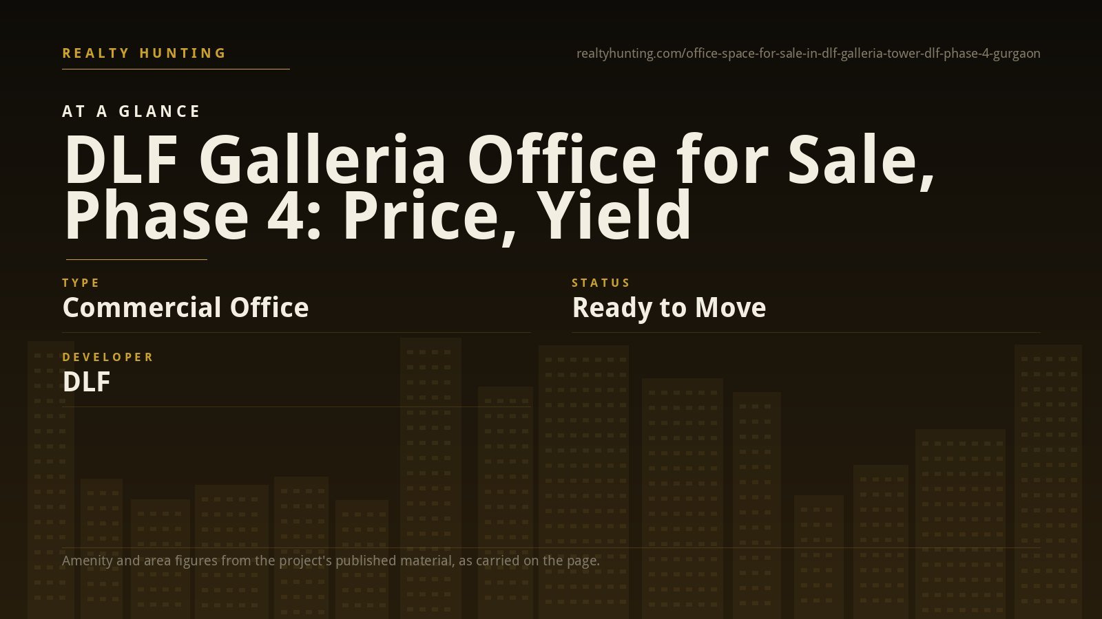 DLF Galleria Office and Shop for Sale, DLF Phase 4 Gurgaon — photo 1