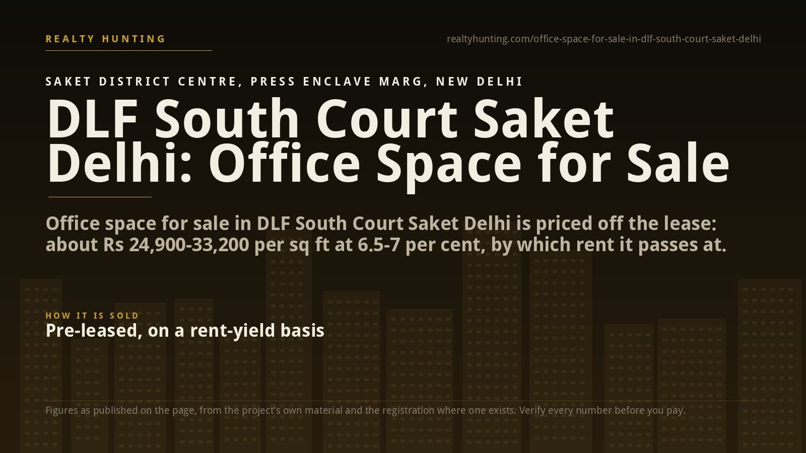 DLF South Court Office for Sale, Saket New Delhi