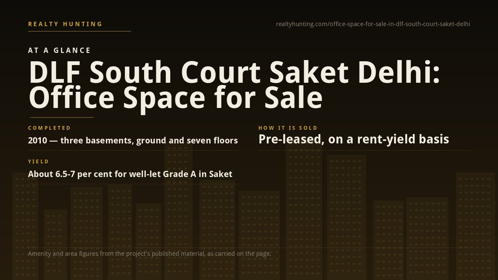 DLF South Court Office for Sale, Saket New Delhi — photo 1