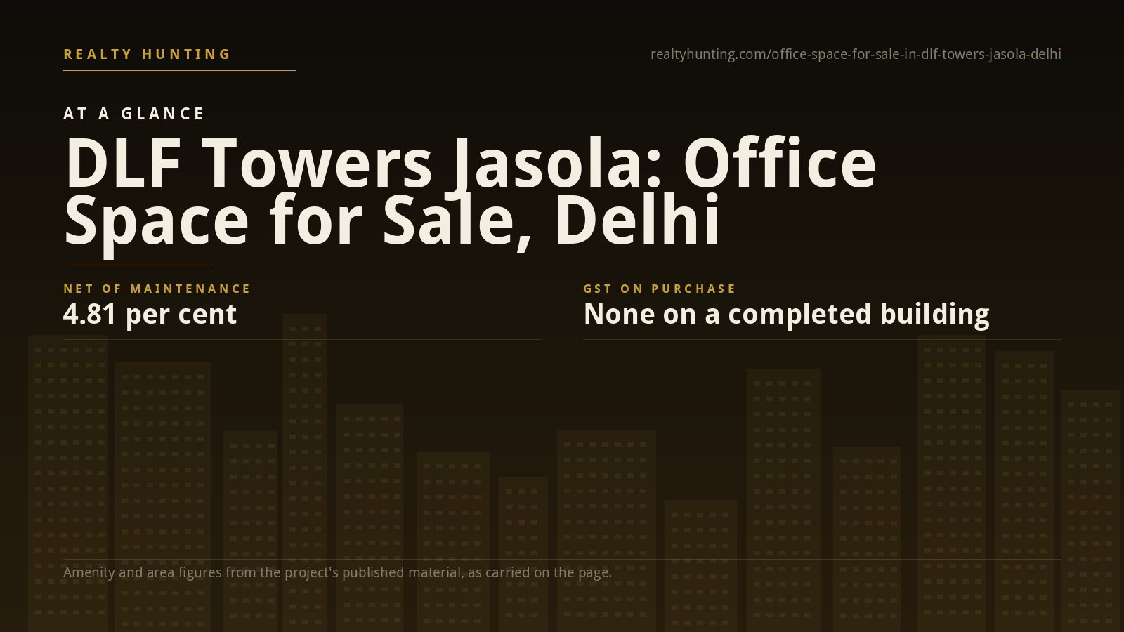 DLF Towers Jasola Office for Sale, South Delhi — photo 1