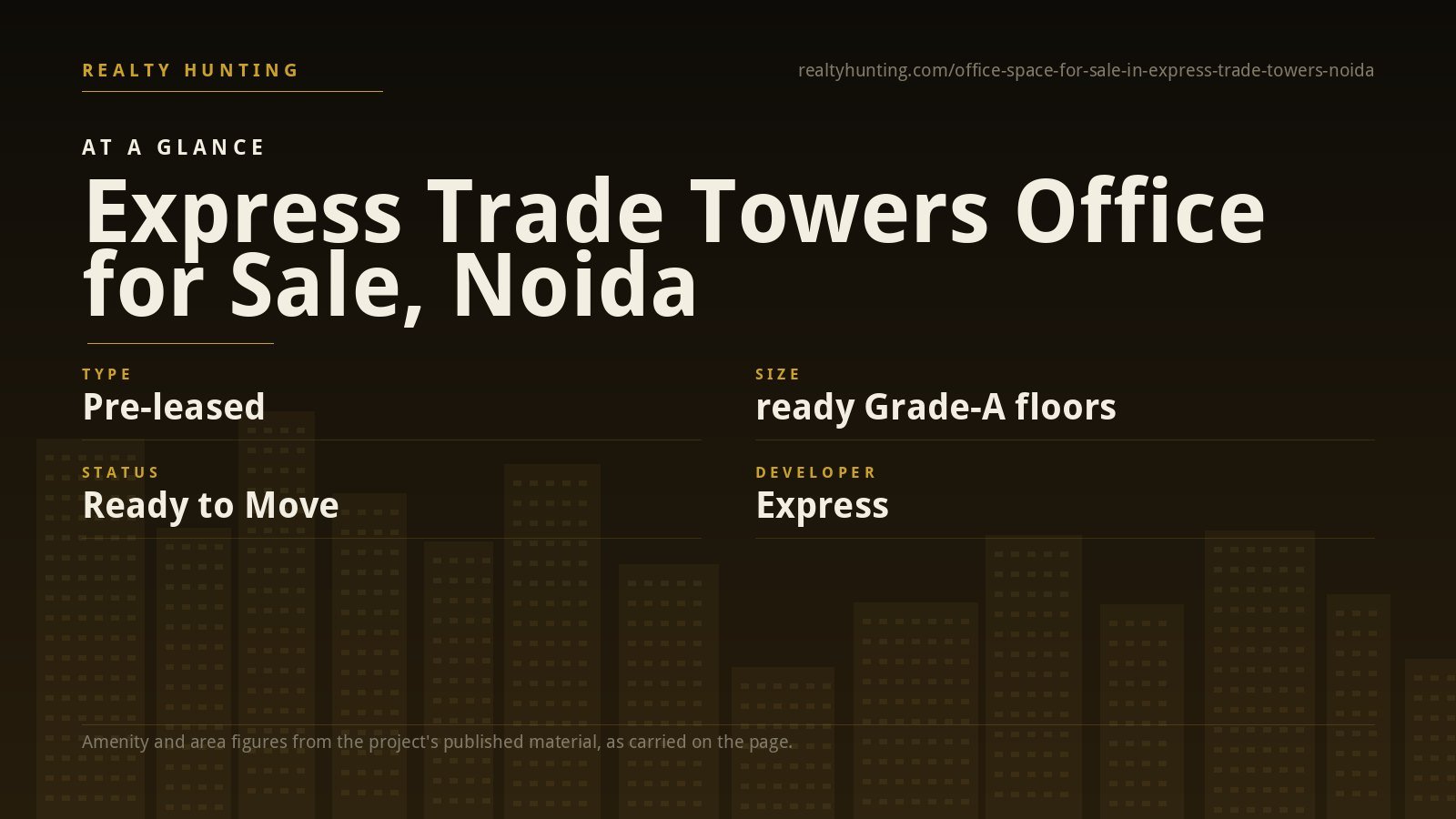 Express Trade Towers Office for Sale, Noida Expressway — photo 1