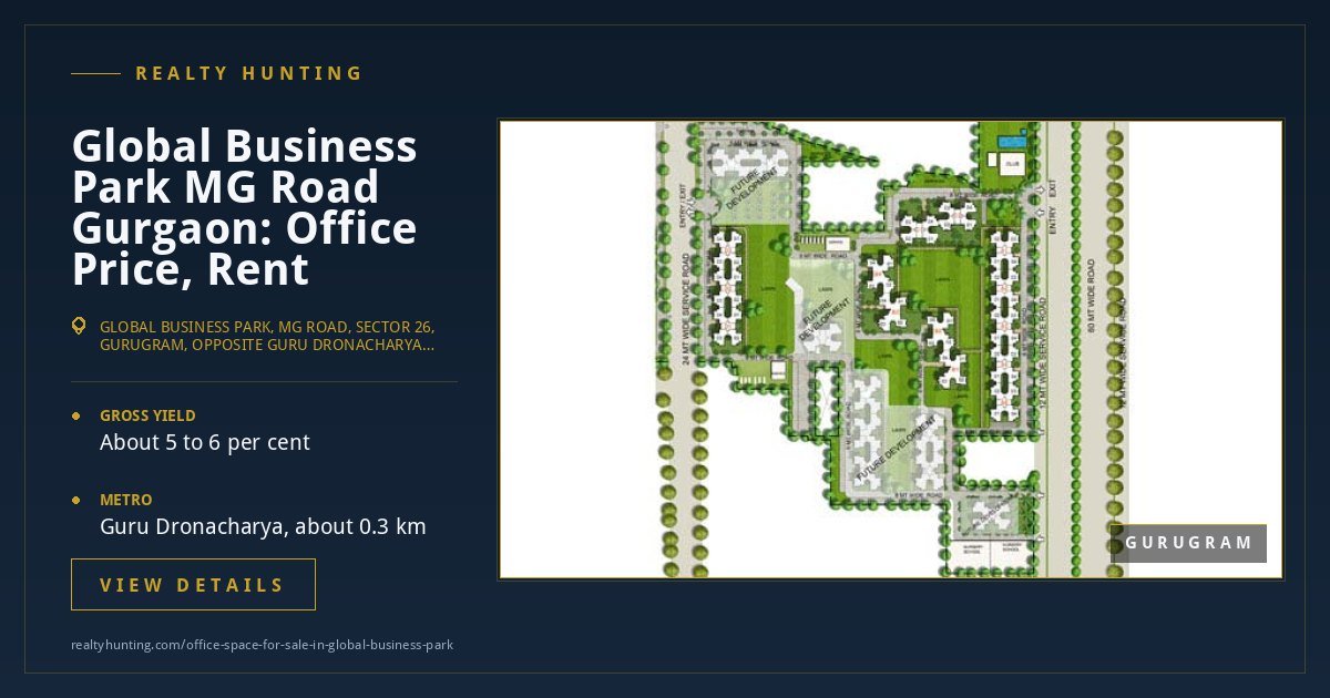 Global Business Park Office for Sale, MG Road Gurgaon — photo 2
