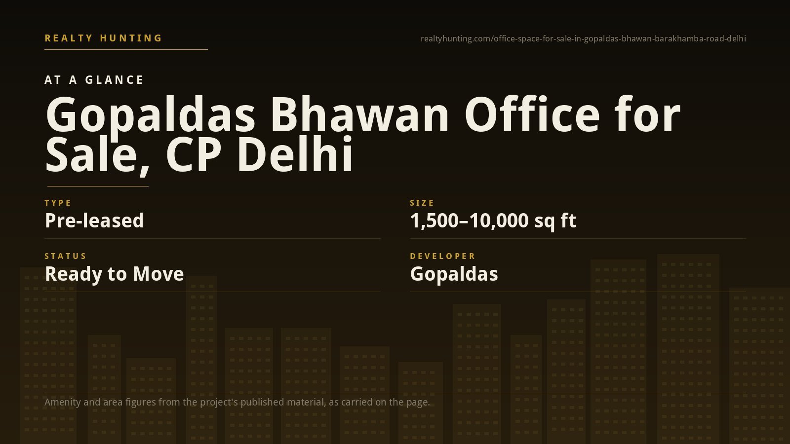 Gopaldas Bhawan Office for Sale, Barakhamba Road Delhi — photo 1