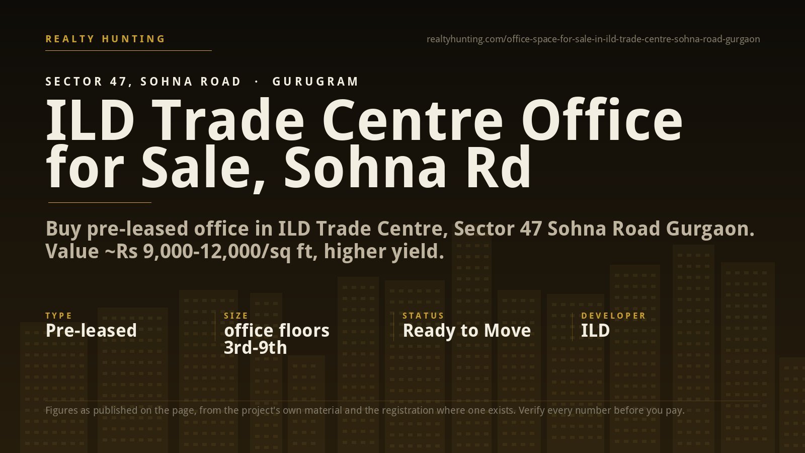 ILD Trade Centre Office for Sale, Sohna Road Gurgaon