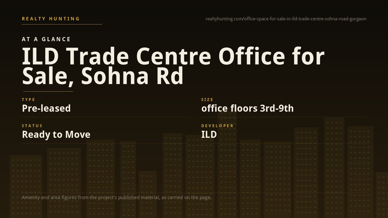 ILD Trade Centre Office for Sale, Sohna Road Gurgaon — photo 2